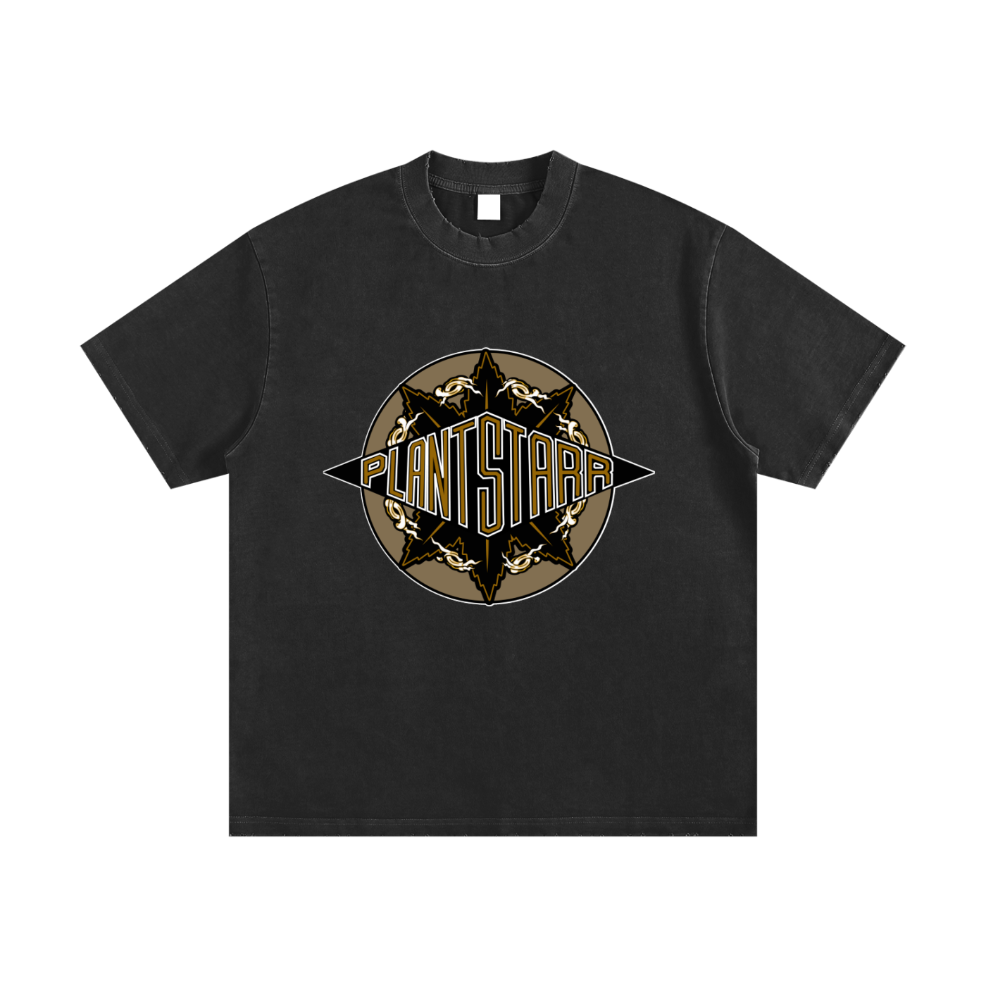 ILTP - PLANTSTARR (BROWN) Heavyweight Vintage Washed Frayed T-Shirt