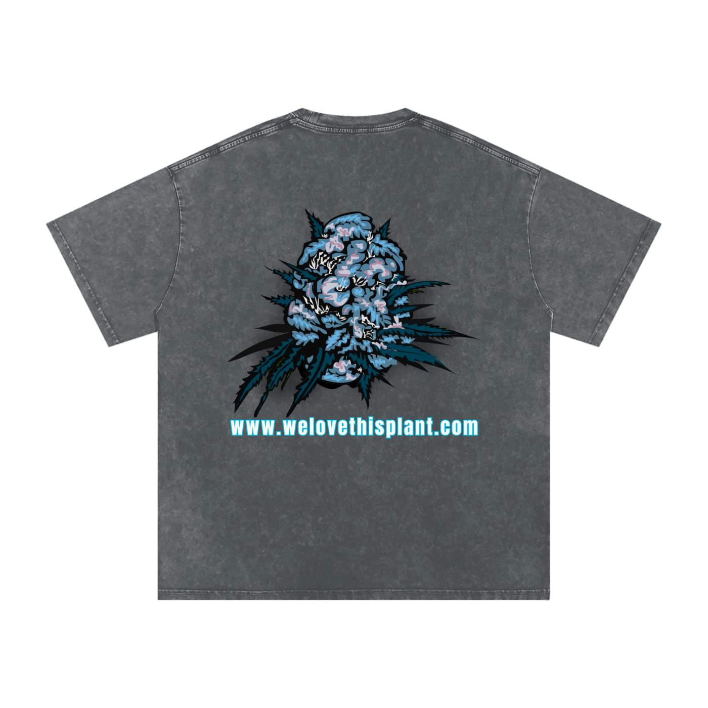 ILTP - PLANTSTARR (SKY BLUE LOGO) Heavyweight Vintage Washed Frayed T-Shirt