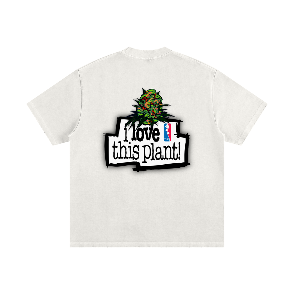 ILTP - PLANTSTARR (ORANGE LOGO) Heavyweight Vintage Washed Frayed T-Shirt
