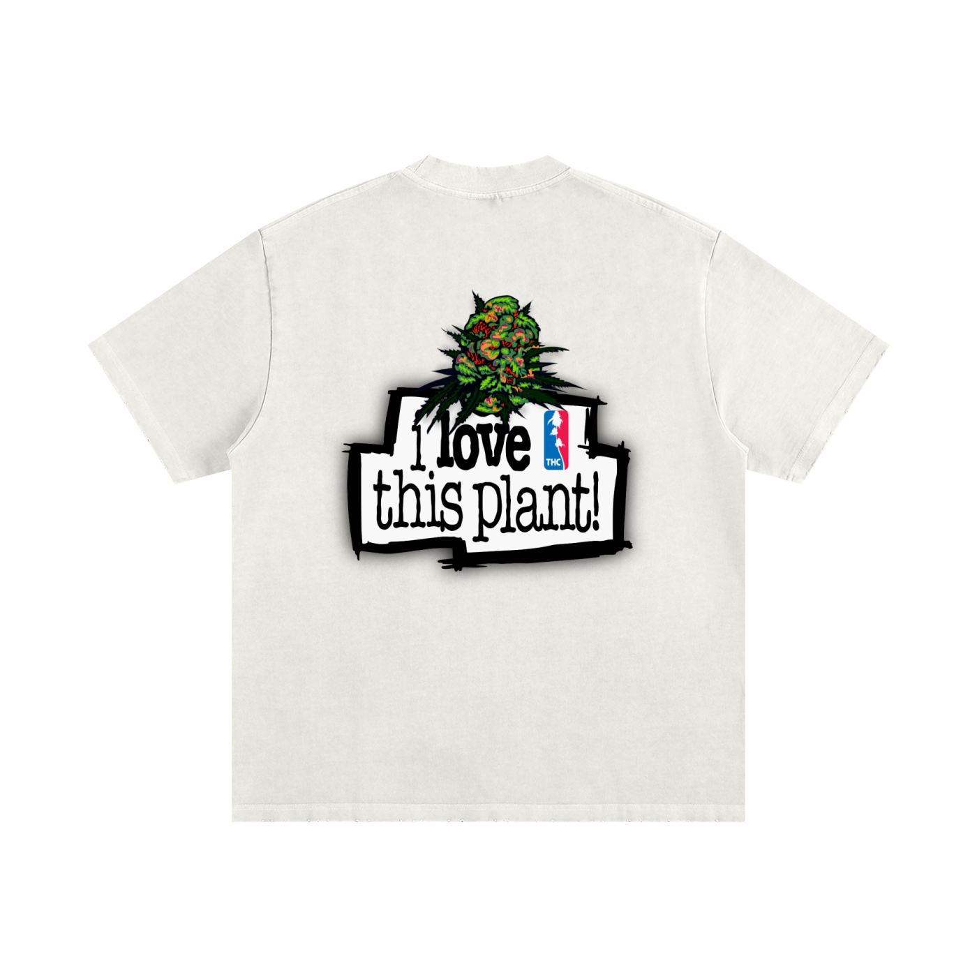 ILTP - PLANTSTARR (ORANGE LOGO) Heavyweight Vintage Washed Frayed T-Shirt