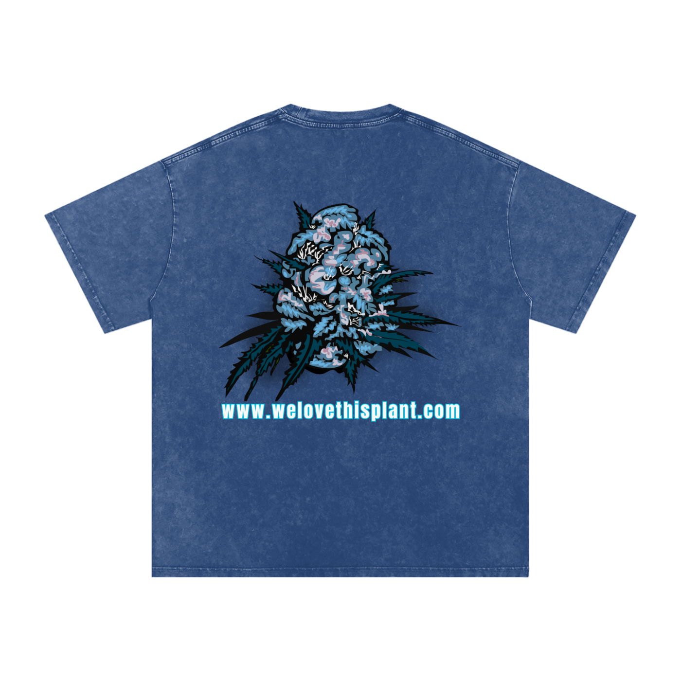 ILTP - PLANTSTARR (SKY BLUE LOGO) Heavyweight Vintage Washed Frayed T-Shirt