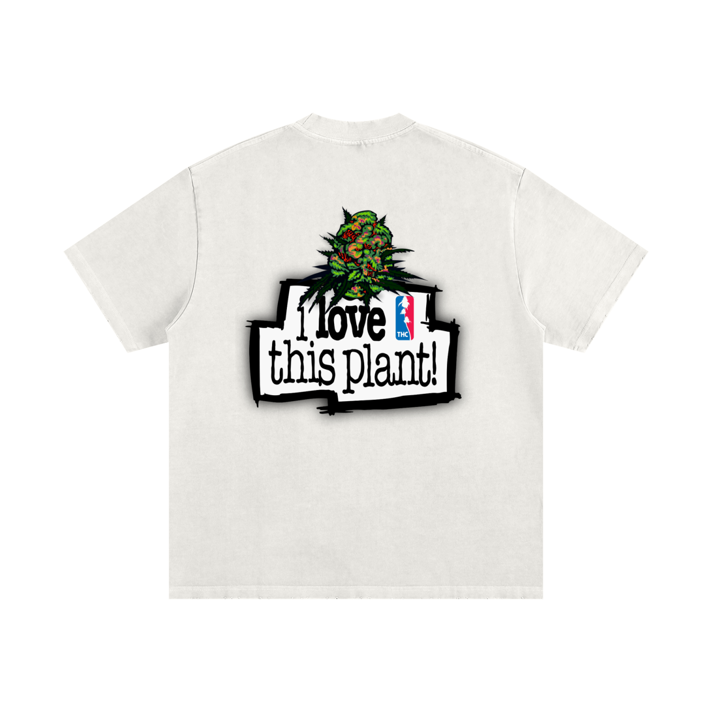 ILTP - PLANTSTARR (BROWN) Heavyweight Vintage Washed Frayed T-Shirt