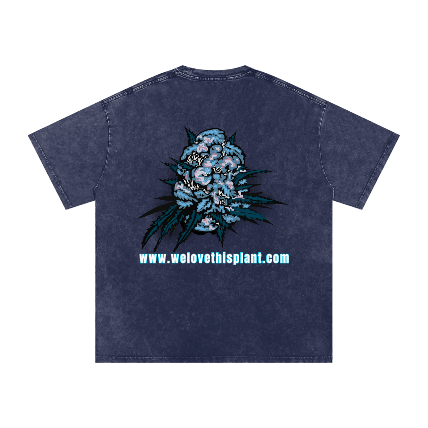 ILTP - PLANTSTARR (SKY BLUE LOGO) Heavyweight Vintage Washed Frayed T-Shirt