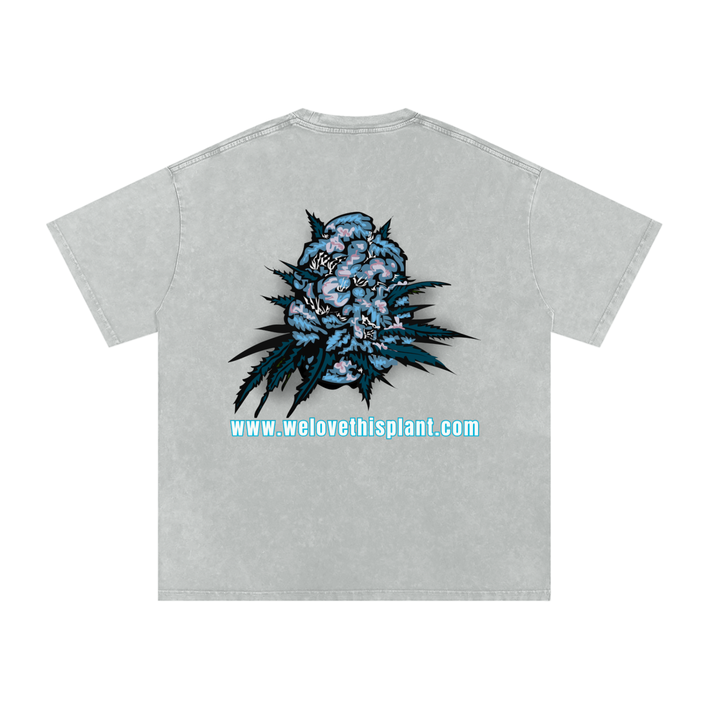 ILTP - PLANTSTARR (SKY BLUE LOGO) Heavyweight Vintage Washed Frayed T-Shirt