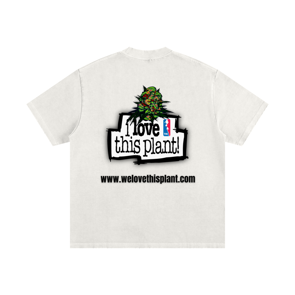 ILTP - PLANTSTARR (RED LOGO) Heavyweight Vintage Washed Frayed T-Shirt