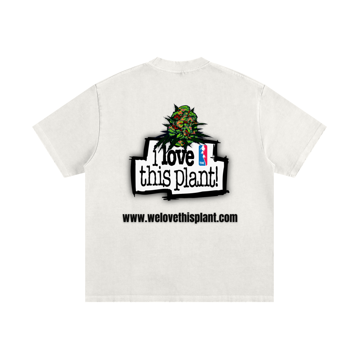 ILTP - PLANTSTARR (RED LOGO) Heavyweight Vintage Washed Frayed T-Shirt