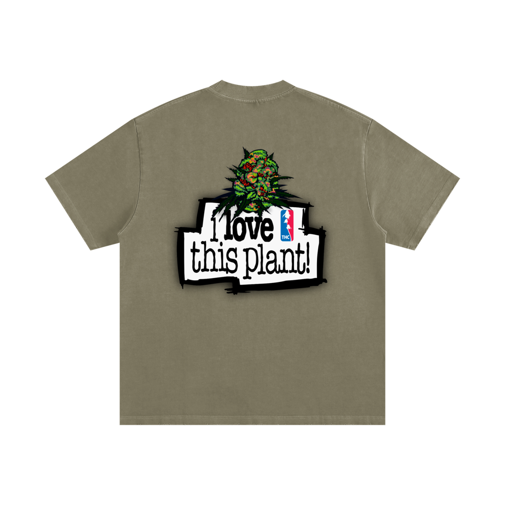 ILTP - PLANTSTARR (BROWN) Heavyweight Vintage Washed Frayed T-Shirt