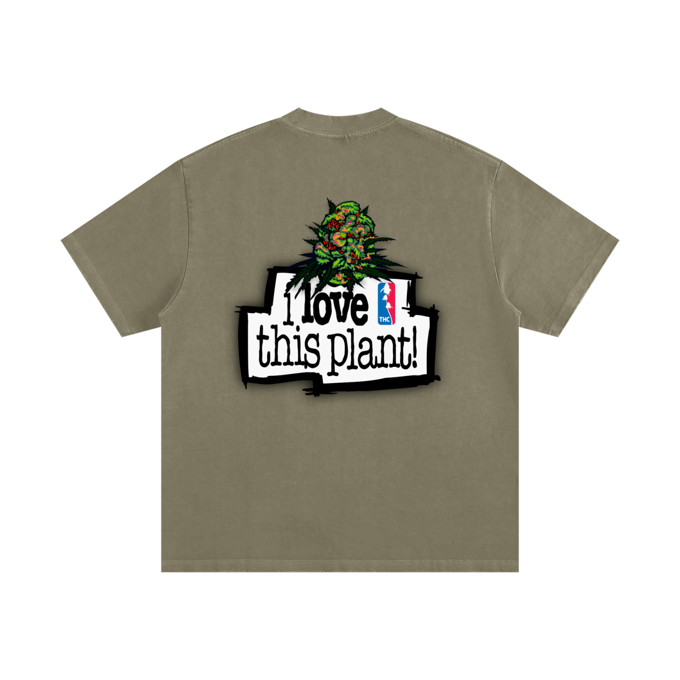 ILTP - PLANTSTARR (BROWN) Heavyweight Vintage Washed Frayed T-Shirt