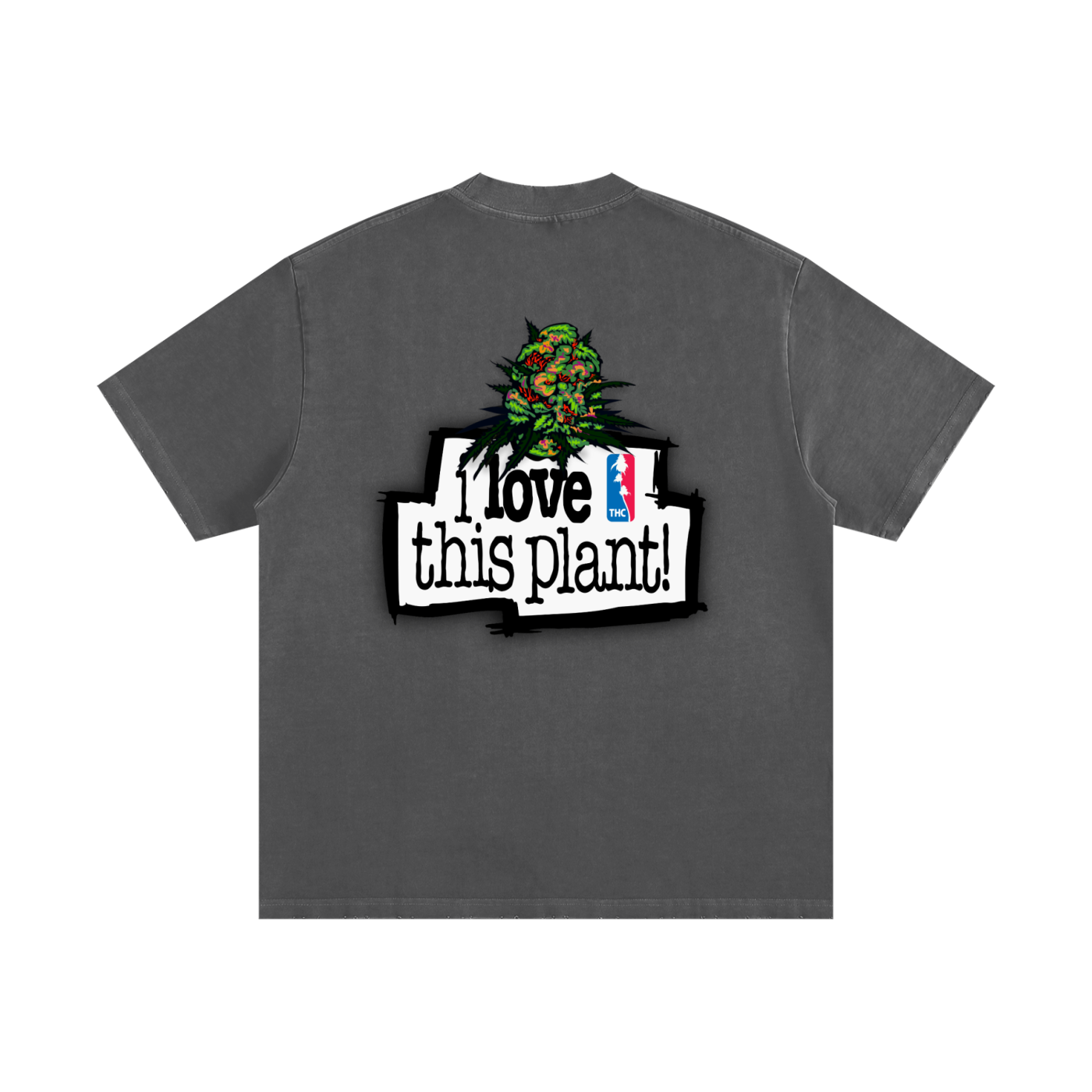 ILTP - PLANTSTARR (BROWN) Heavyweight Vintage Washed Frayed T-Shirt