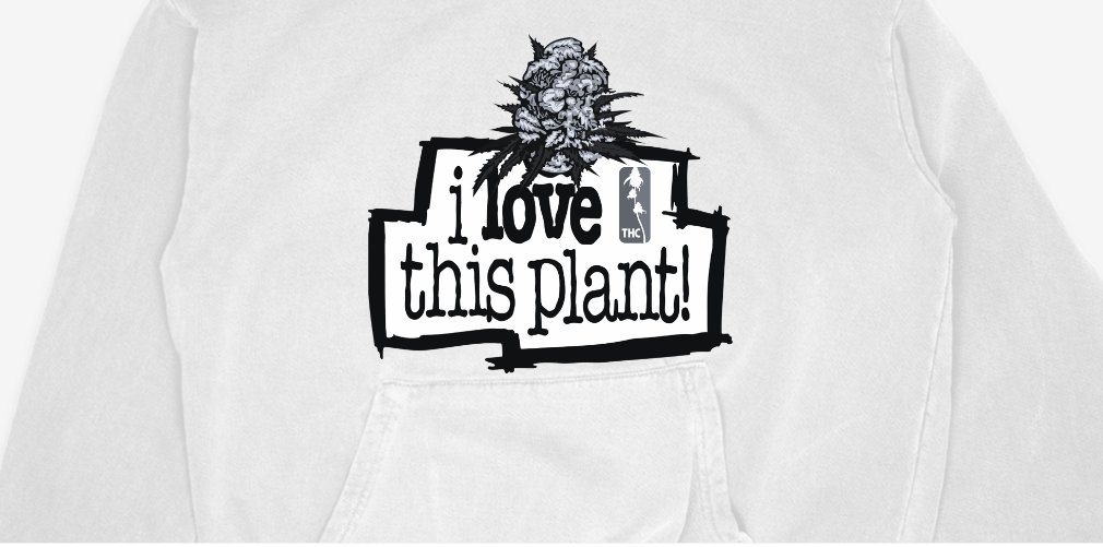 ILTP - Come HIGH With Me NOIR HOODIE (WHITE)