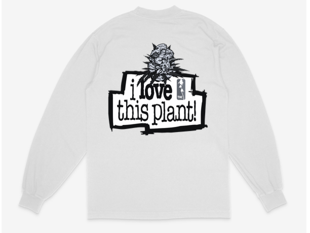 ILTP - Come HIGH With Me NOIR (WHITE LONG SLEEVE SHIRT)