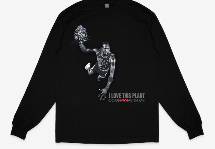 ILTP - Come HIGH With Me NOIR (BLACK LONG SLEEVE SHIRT)