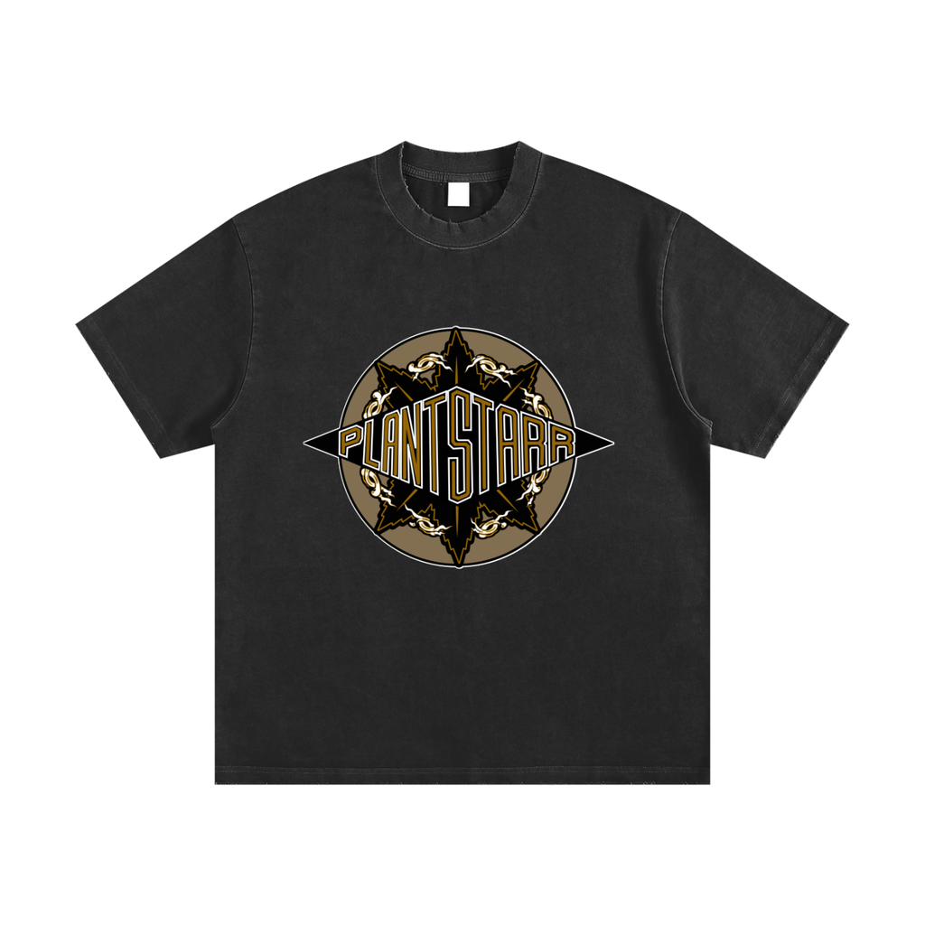 ILTP - PLANTSTARR (BROWN) Heavyweight Vintage Washed Frayed T-Shirt