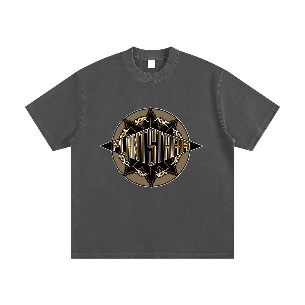 ILTP - PLANTSTARR (BROWN) Heavyweight Vintage Washed Frayed T-Shirt