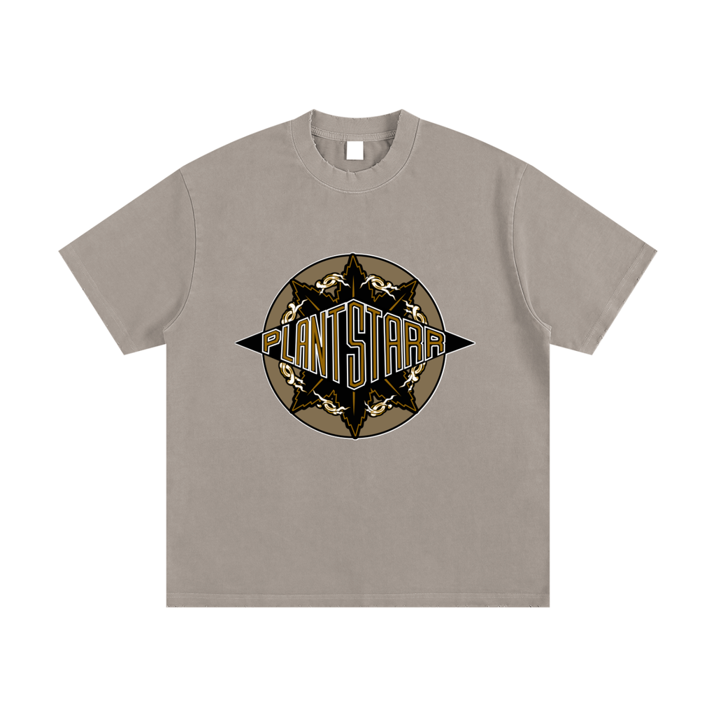 ILTP - PLANTSTARR (BROWN) Heavyweight Vintage Washed Frayed T-Shirt