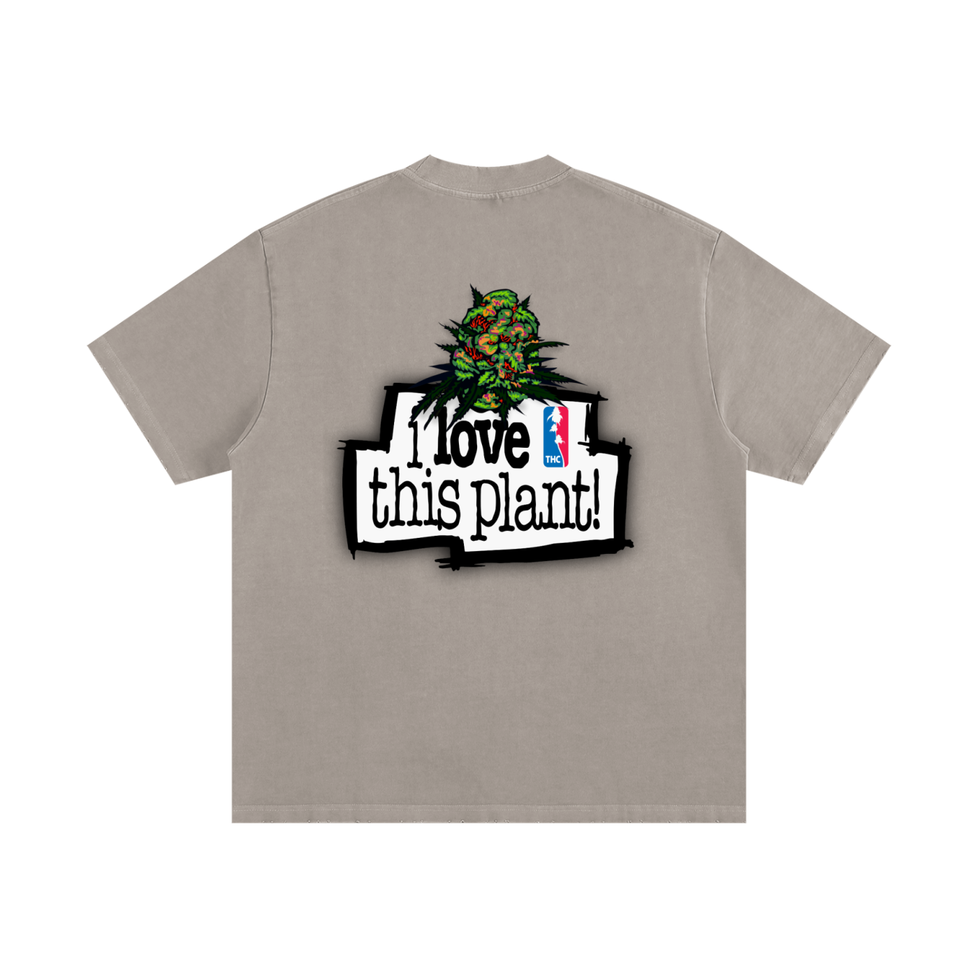 ILTP - PLANTSTARR (BROWN) Heavyweight Vintage Washed Frayed T-Shirt