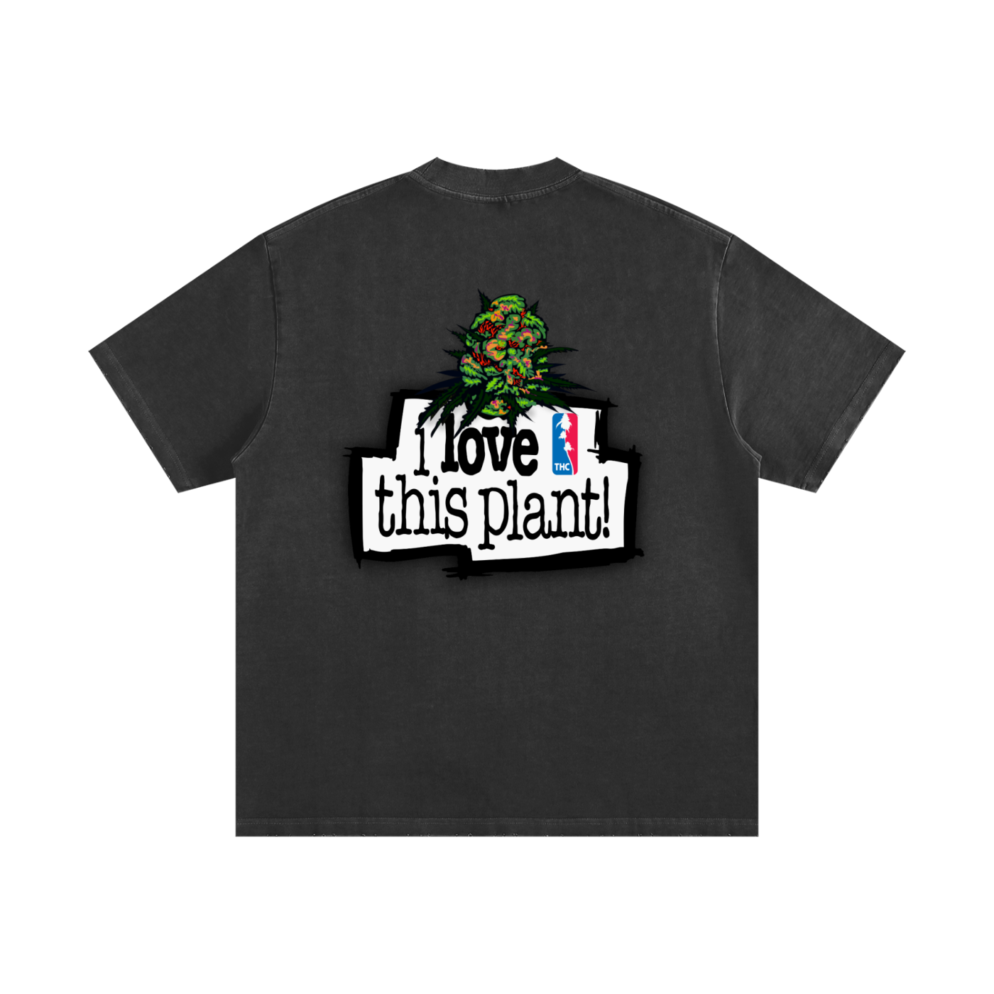 ILTP - PLANTSTARR (BROWN) Heavyweight Vintage Washed Frayed T-Shirt